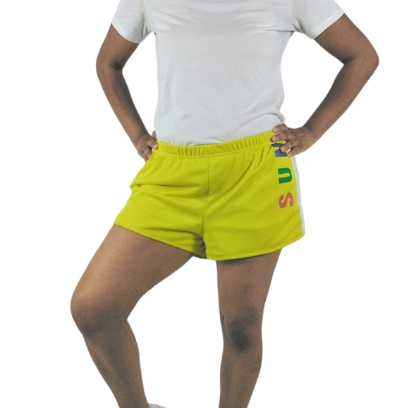 Adidas Originals Pharrell Williams TBIITD PW Yellow Shorts - Picture 3 of 13